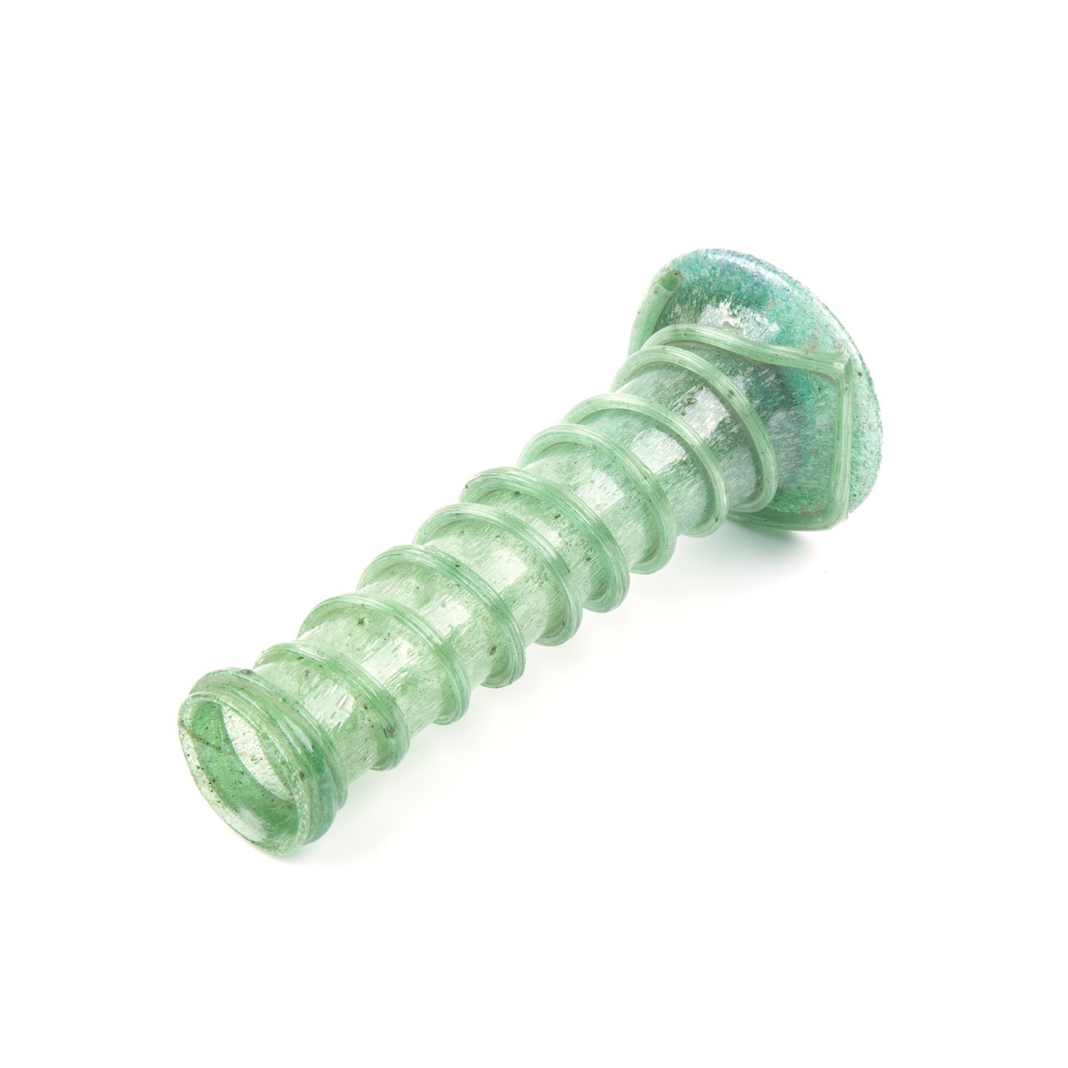 Green Cylinder Candle Jar | Glass Handmade Candle Pot 3