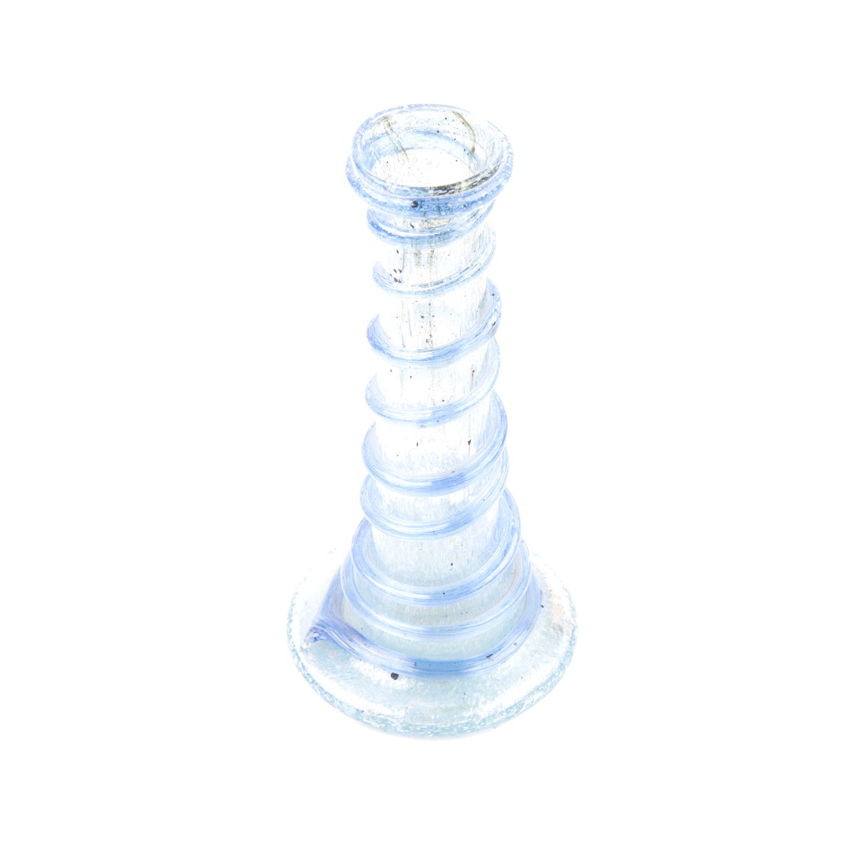 White Cylinder Candle Pot | Handmade Glass Candle Holder 2