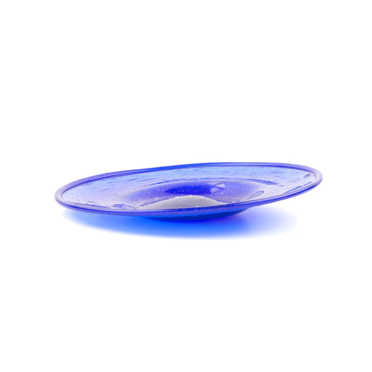 Blue Handmade Glass Plate | Classic Serving Plate 3