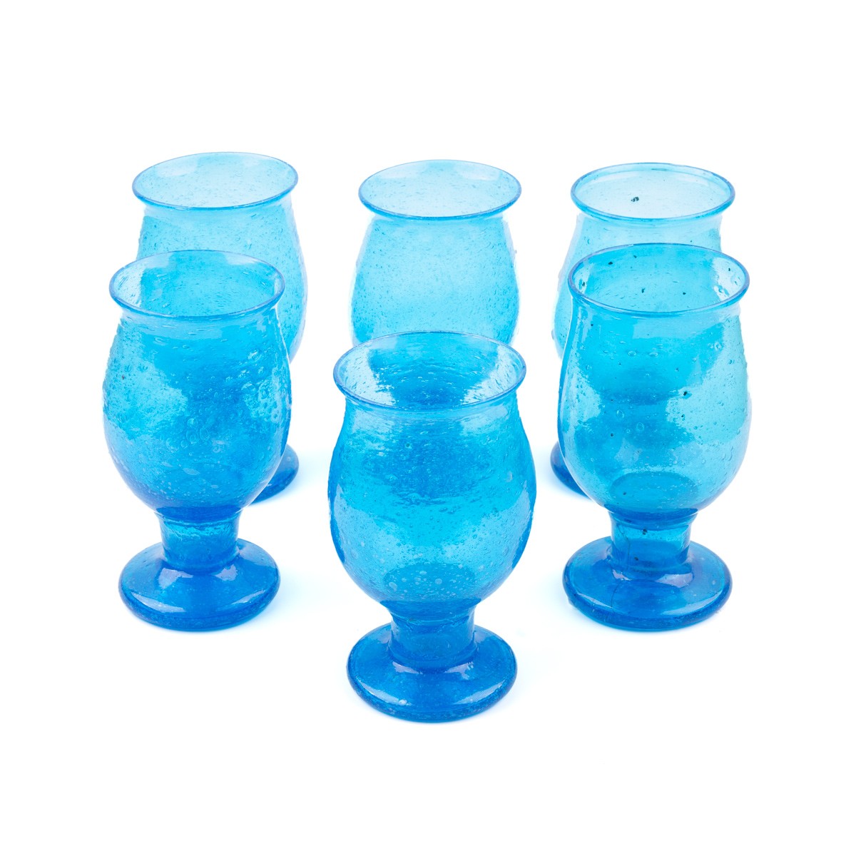 Sky Blue Glass Set 6 Pieces 1