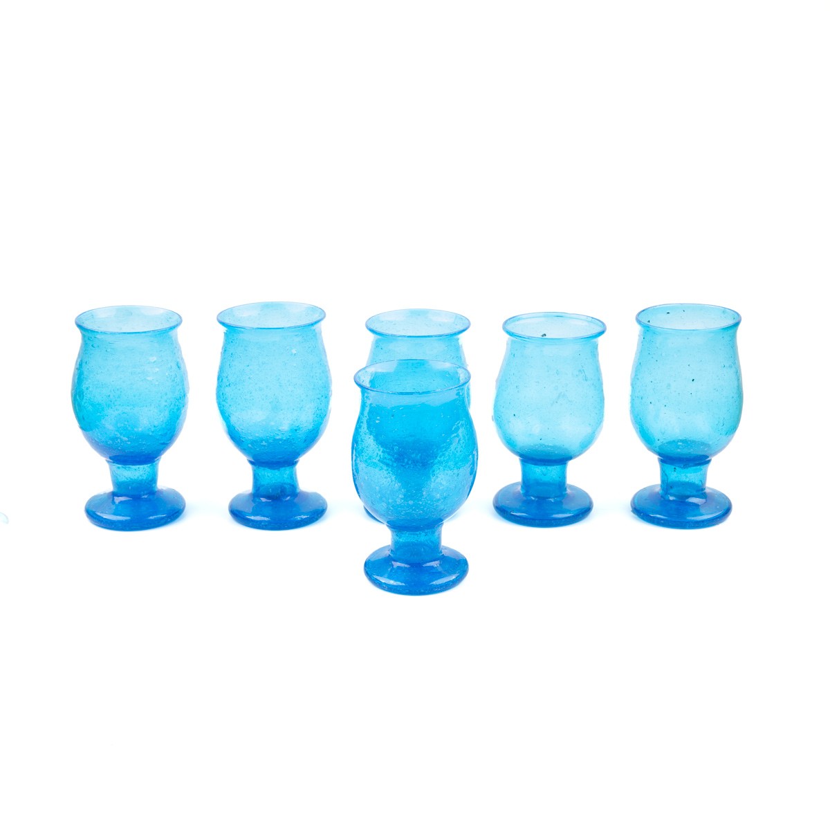 Sky Blue Glass Set 6 Pieces 2