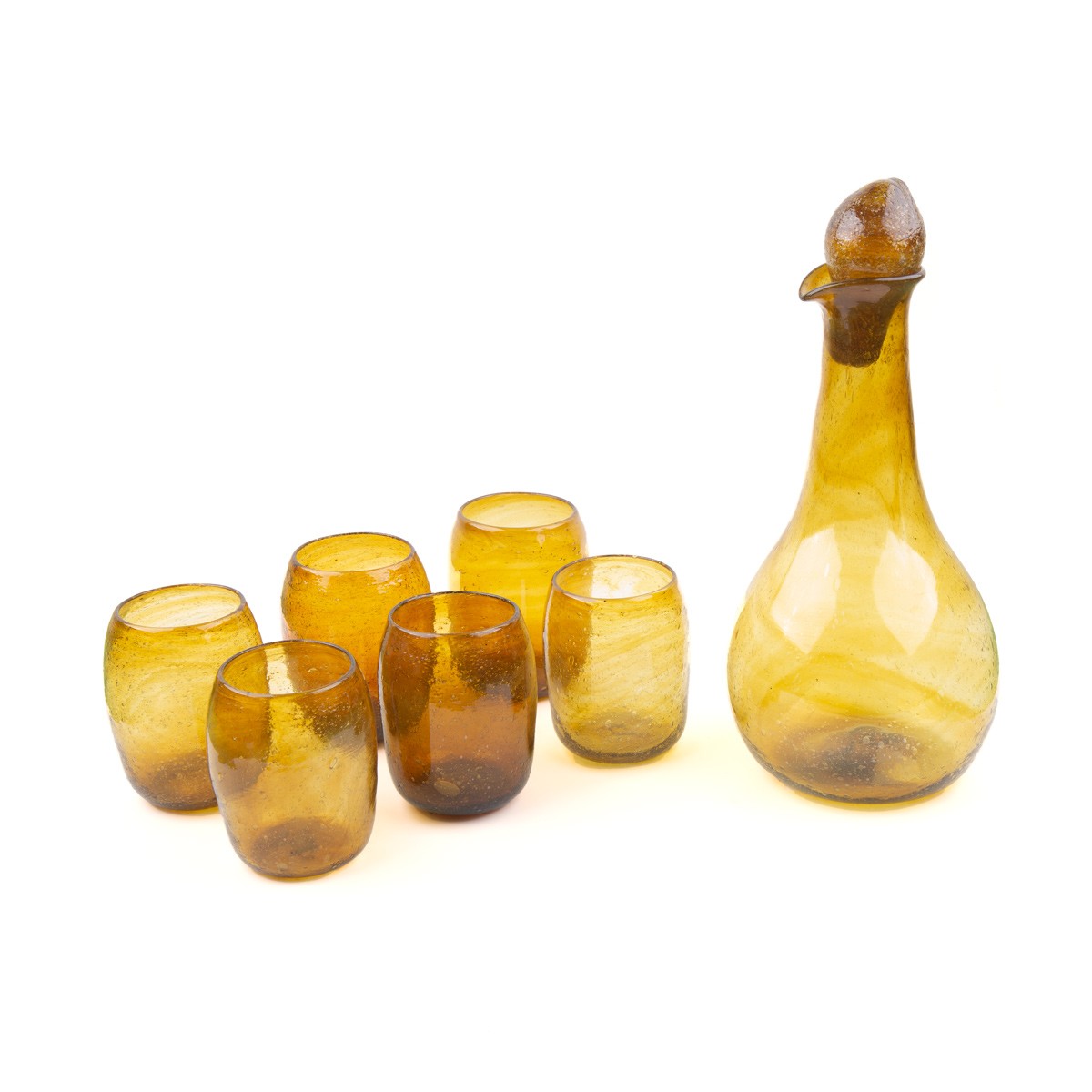 Luxury Hand-Blown Herati Glass Set with Jug 1