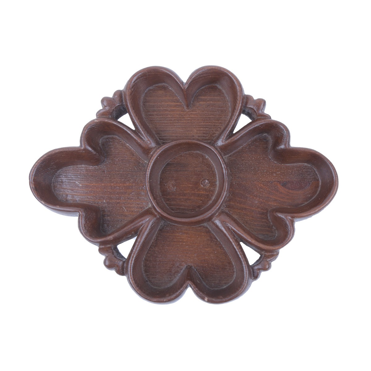 Plane tree Wooden Dry Fruit Dish | Floral Footted Dry Fuirt Plate 3