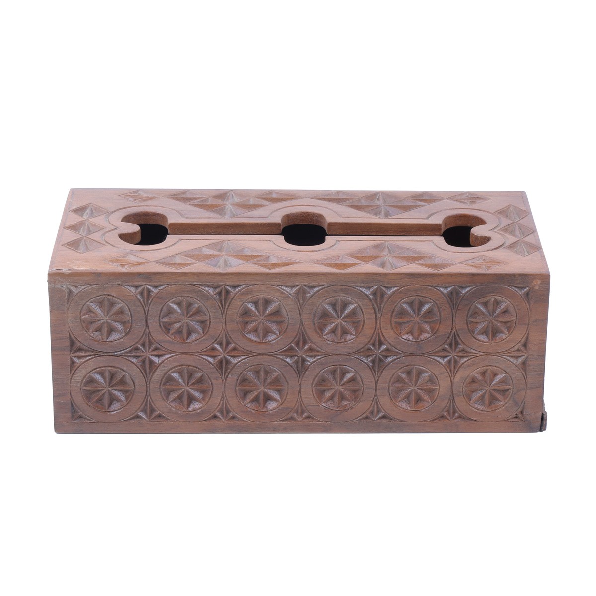 Walnut Wooden Engraved Tissue Box | Rectangle Tissue Box 2