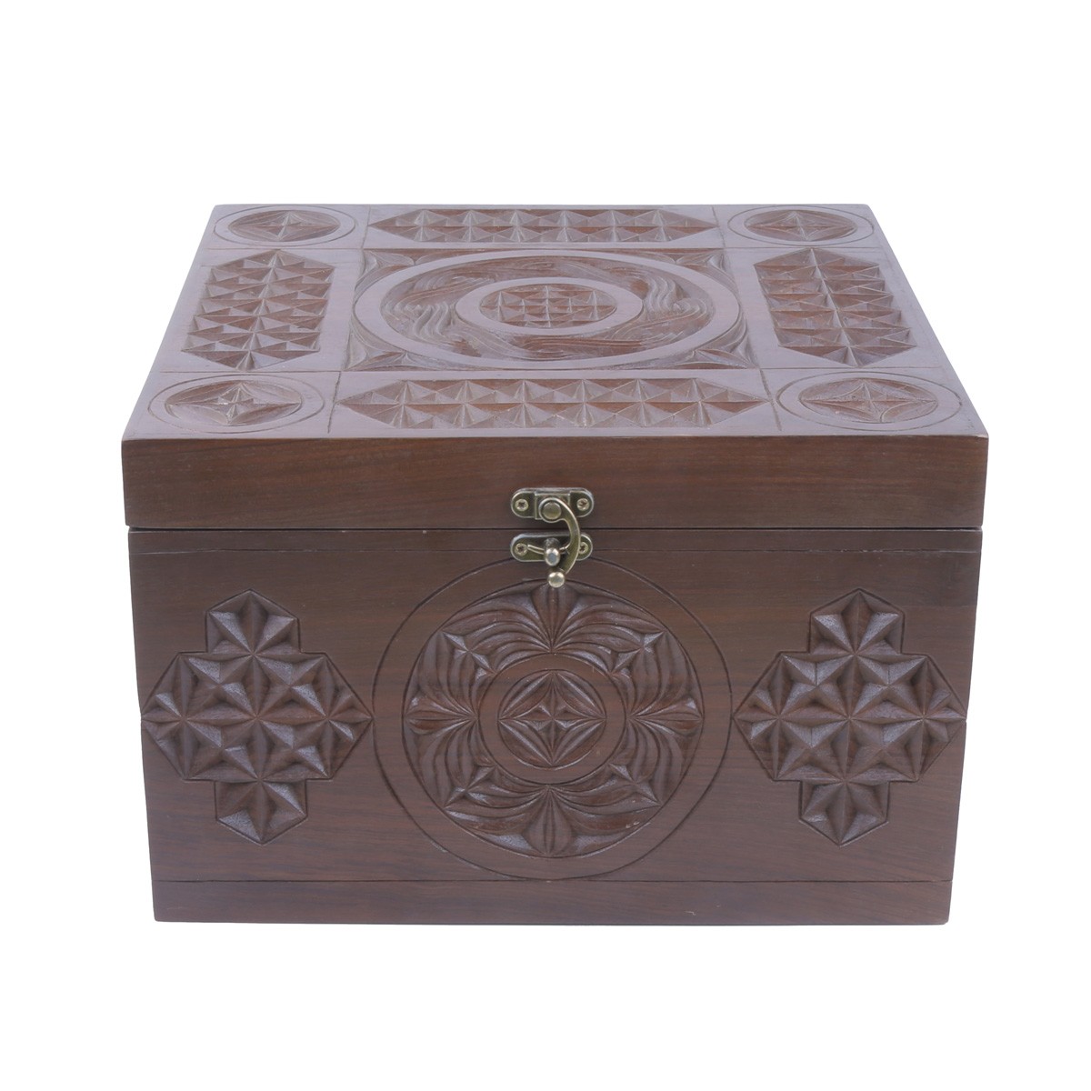 Walnut Wooden Jewelry Box | Square Fancy Gift Box 2
