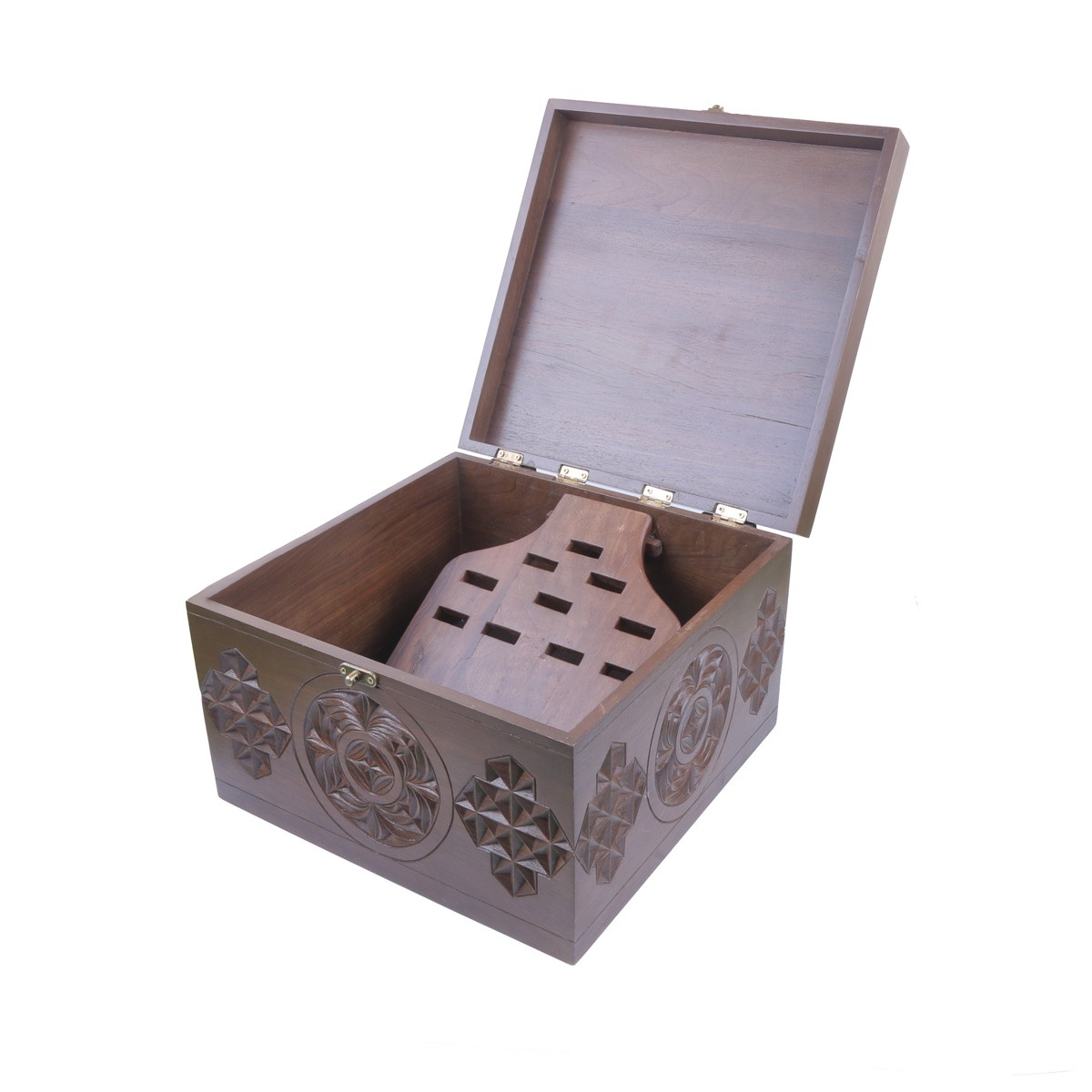 Walnut Wooden Jewelry Box | Square Fancy Gift Box 3