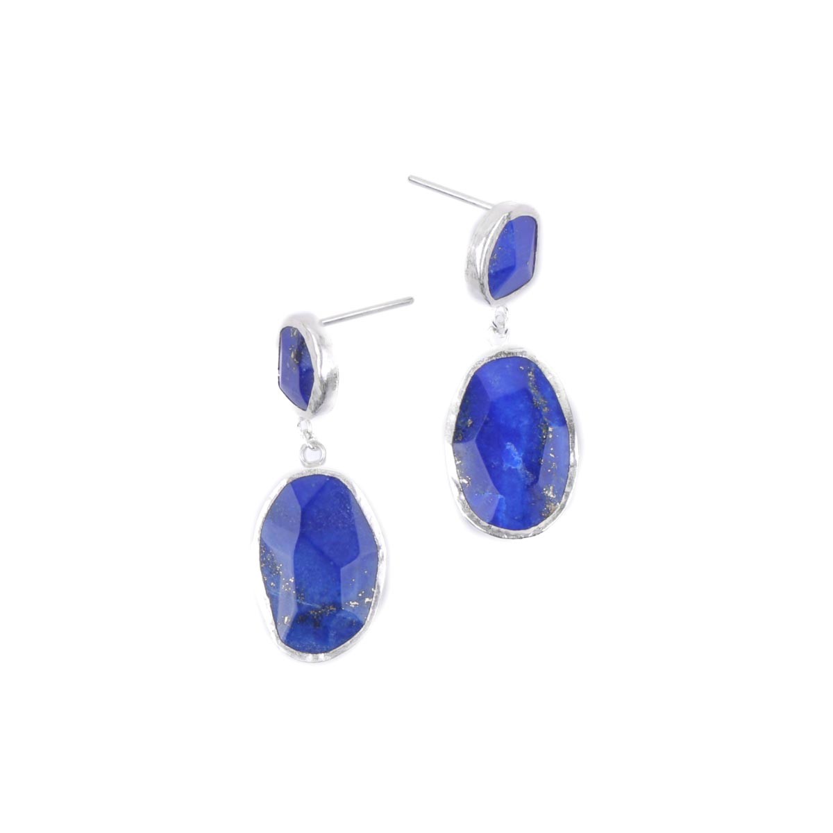Lapis Chandelier Necklace, Earrings & Bracelet| Silver Jewelry Set 10