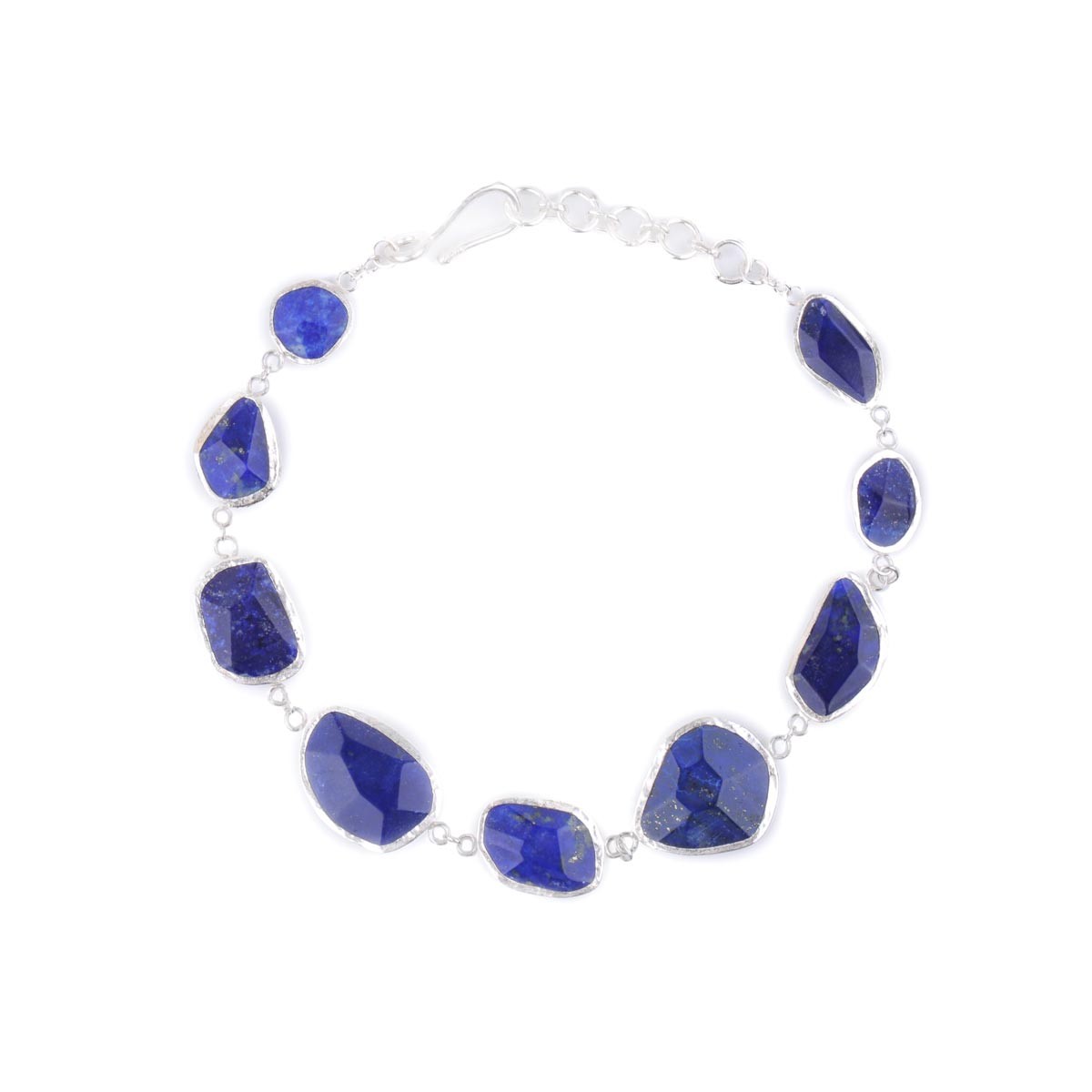 Lapis Chandelier Necklace, Earrings & Bracelet| Silver Jewelry Set 8