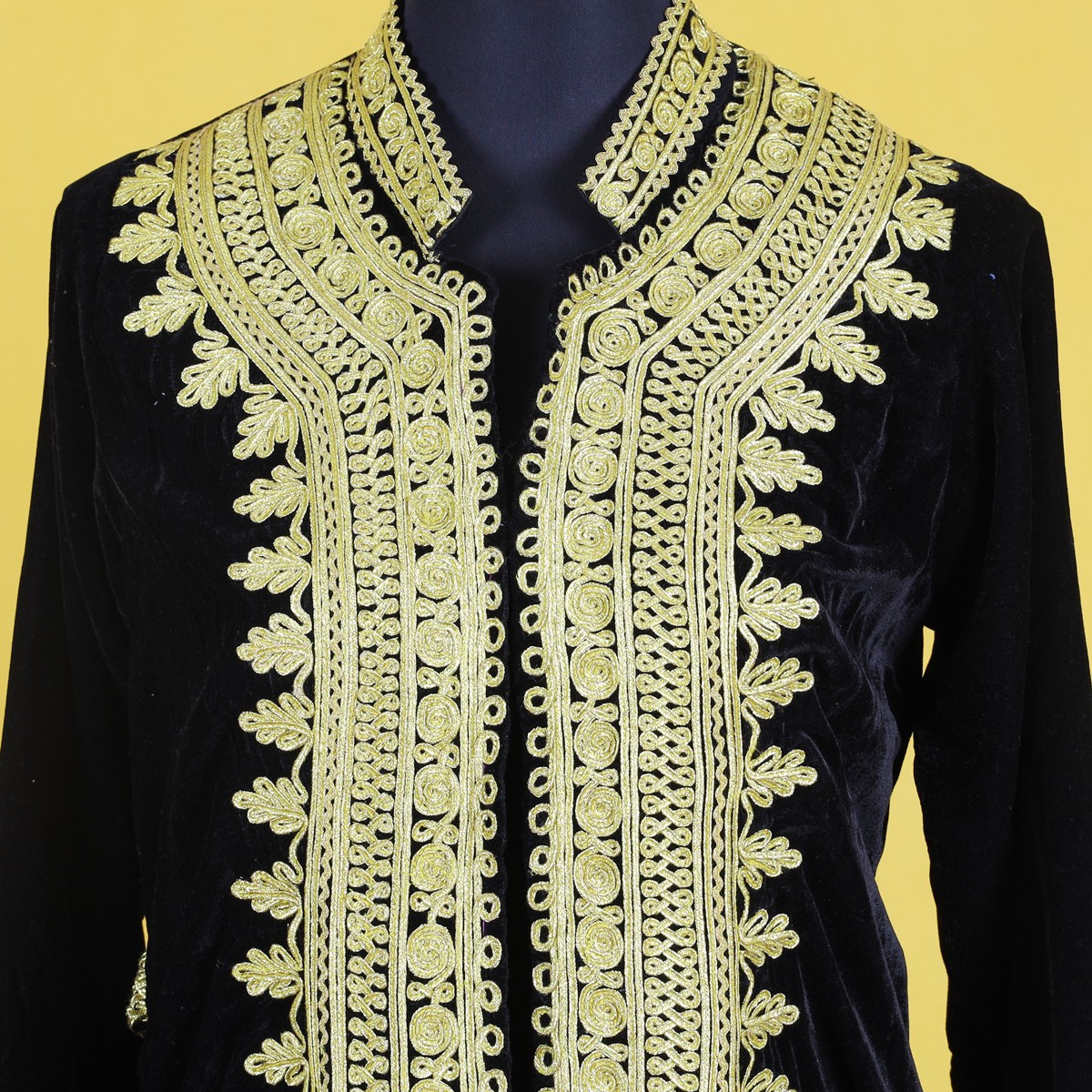 Golden Embroidered Bridal dress | Aseel Chapan 2