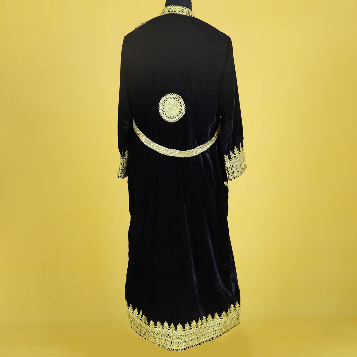 Golden Embroidered Bridal dress | Aseel Chapan 4