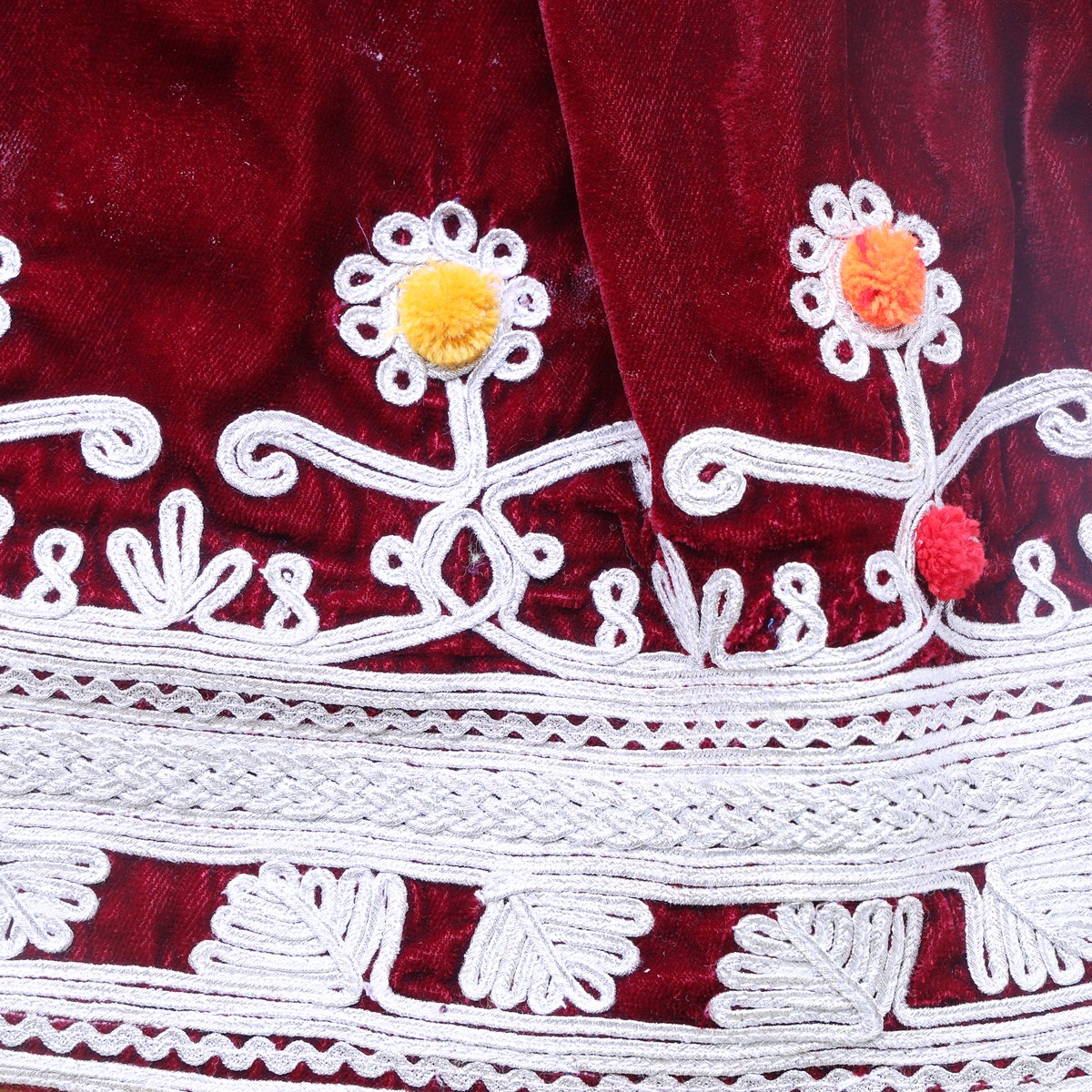 Gande Afghani Dress for Baby Girl | Velvet Frock 3