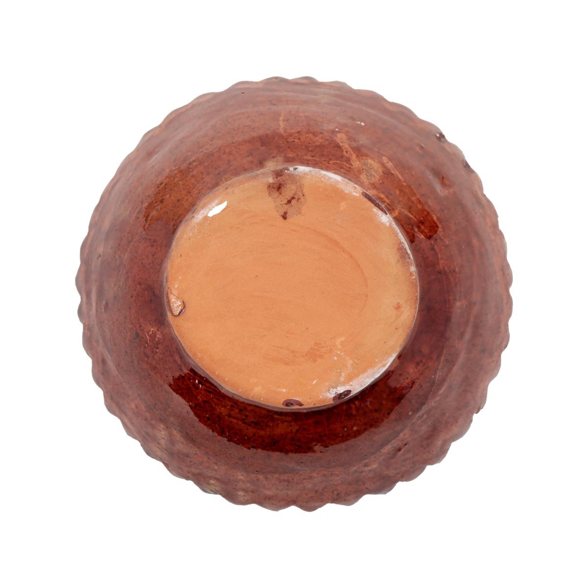 Brownish Maroon Footed Ceramic Bowl | Curled Elegance Handcrafted Ceramic Bowl 3