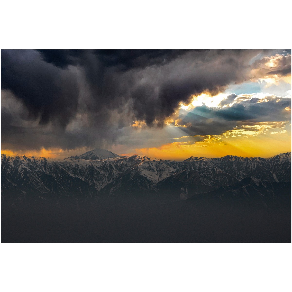 Mountainous Cloudy Sky View of Kabul | Cloudy Sky Landscape Photo 2