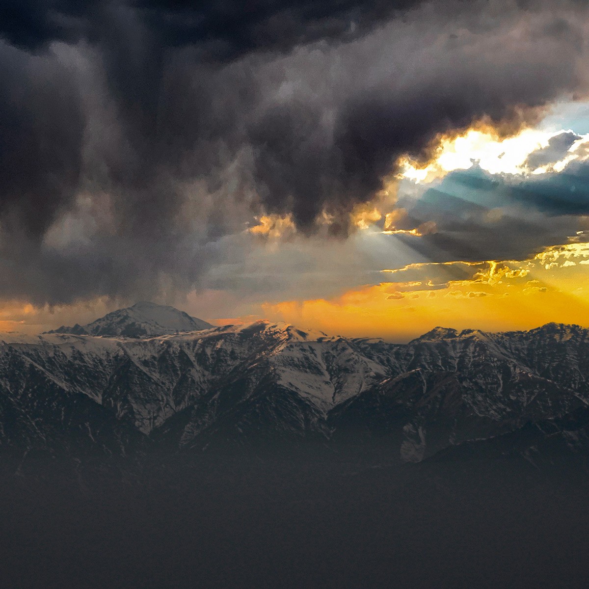 Mountainous Cloudy Sky View of Kabul | Cloudy Sky Landscape Photo 3