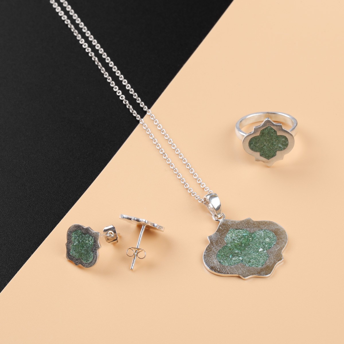 Bamyan Turquoise Handmade Jewelry Set 1