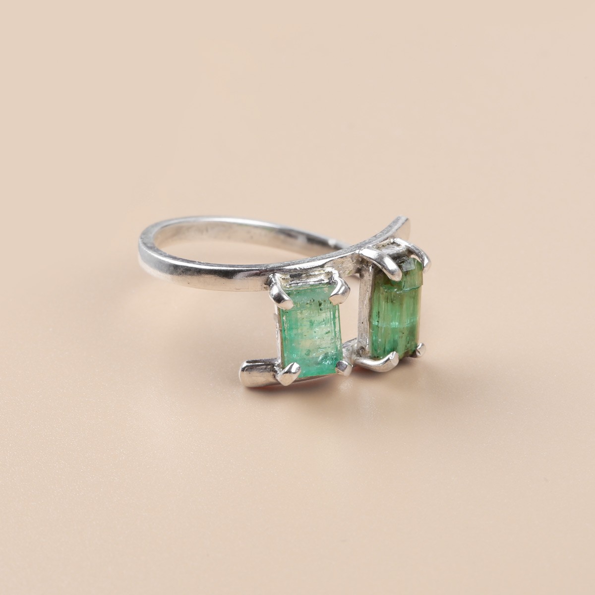 Green Panjsher-Emerald Women Ring 2
