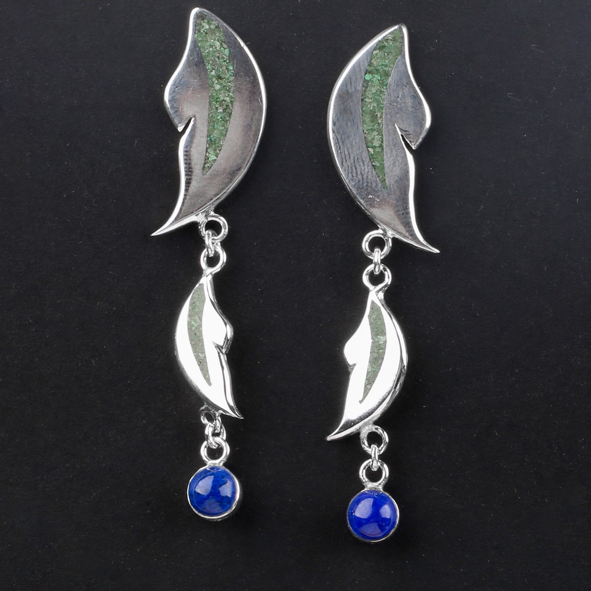 Leaf Design Jewelry Set of Necklace & Earrings 2