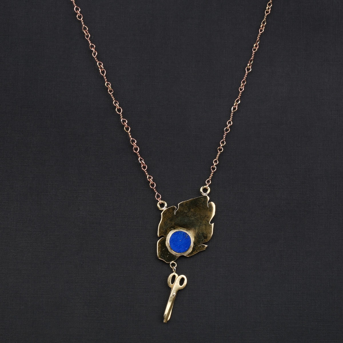 Letter & Pen Design Brass| Women's Necklace 1
