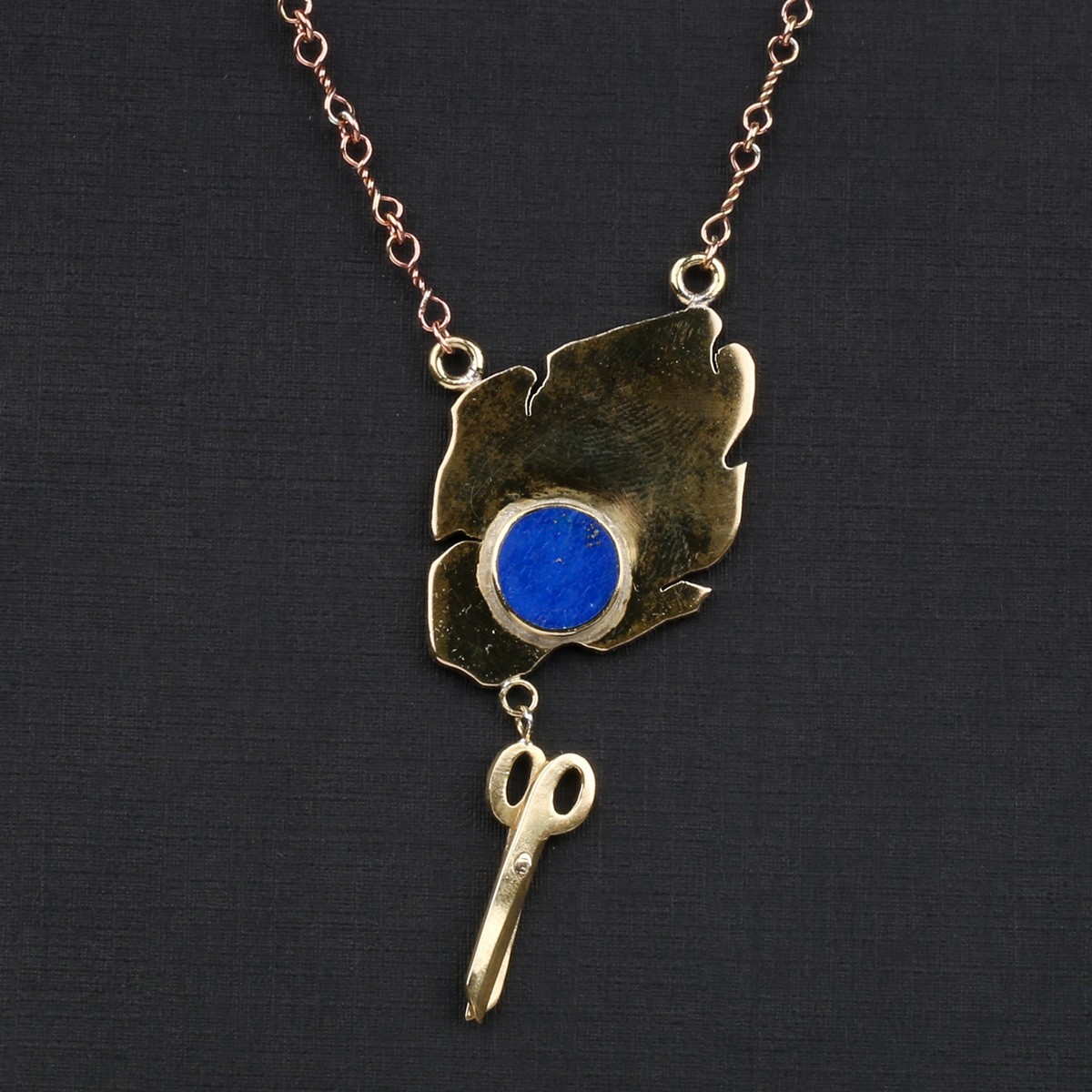 Letter & Pen Design Brass| Women's Necklace 2