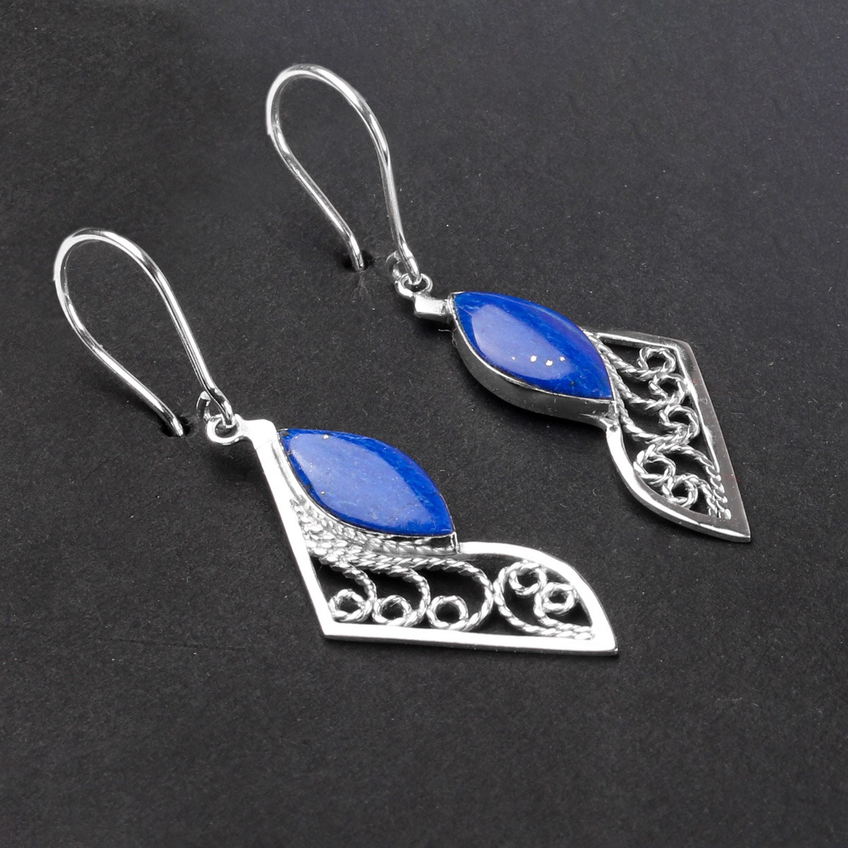 Afghan Women Malila Design Earrings| Lapis Earrings 1