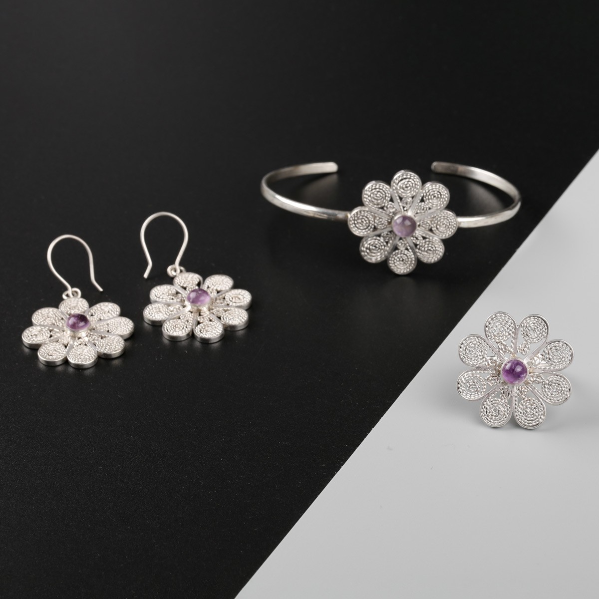 Florid Women Jewelry Set- Aseel 2