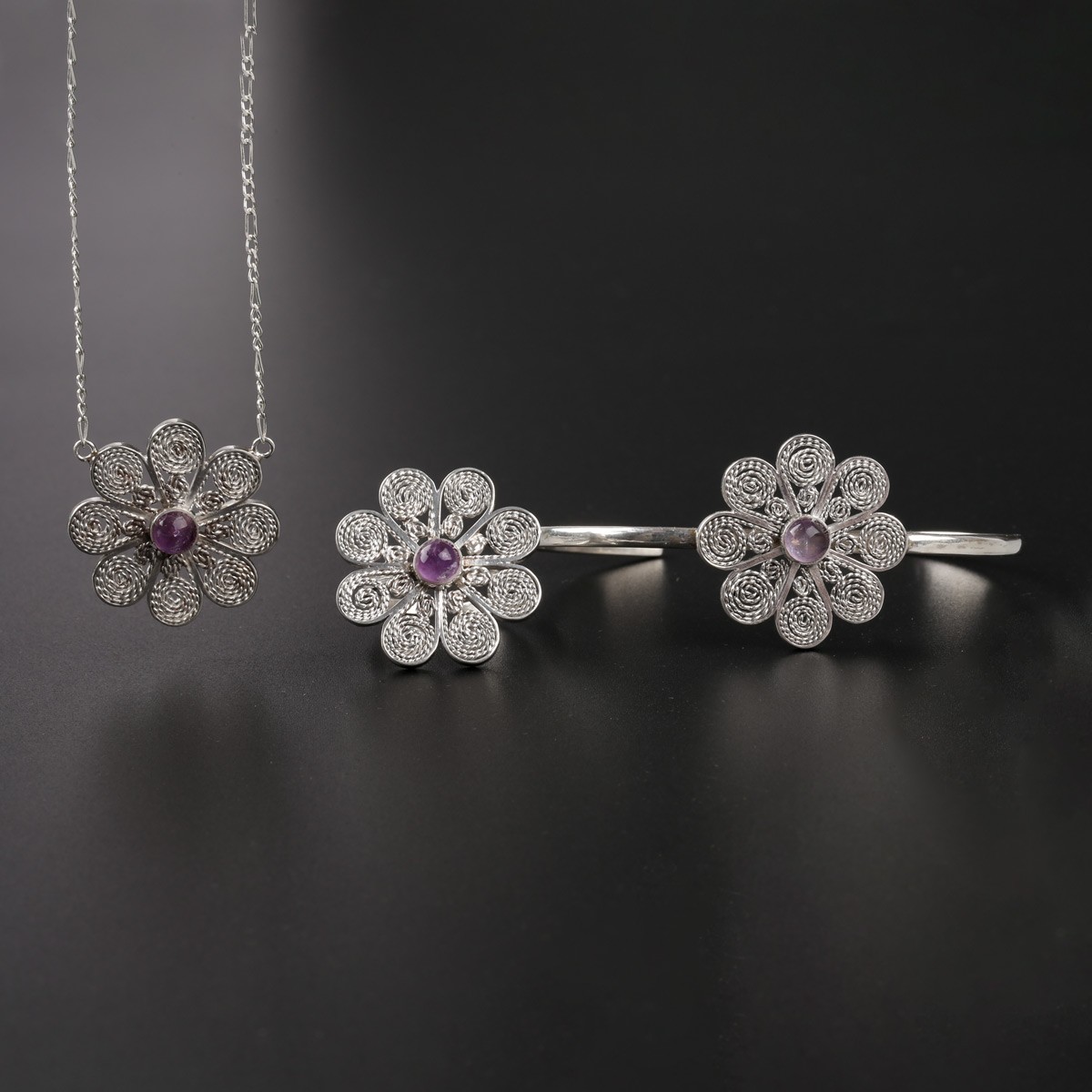 Florid Women Jewelry Set- Aseel 4
