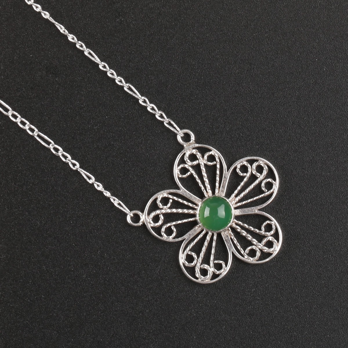 Green Agate Handmade Necklace| Afghan Women Necklace 3