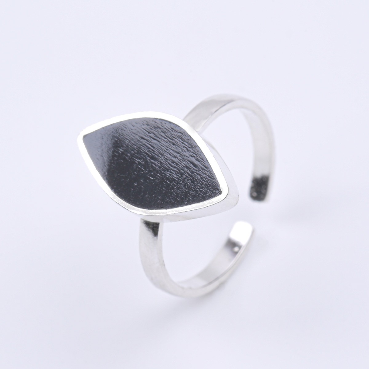 Agate Stone Ring | Marquise Flat Ring 1