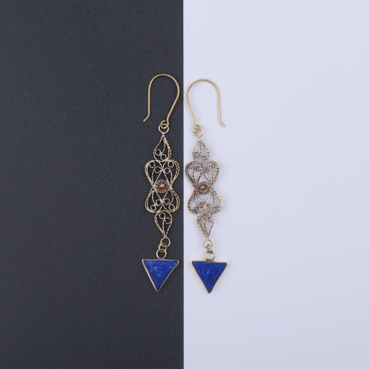 Malila Design Lapis Earrings | Shoulder Drop Earrings 1