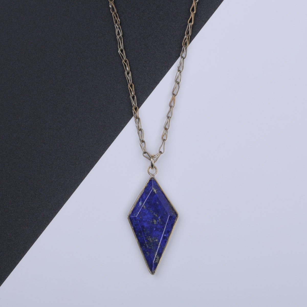 Lapis Necklace | Marquise Cut Drop Pendant 3