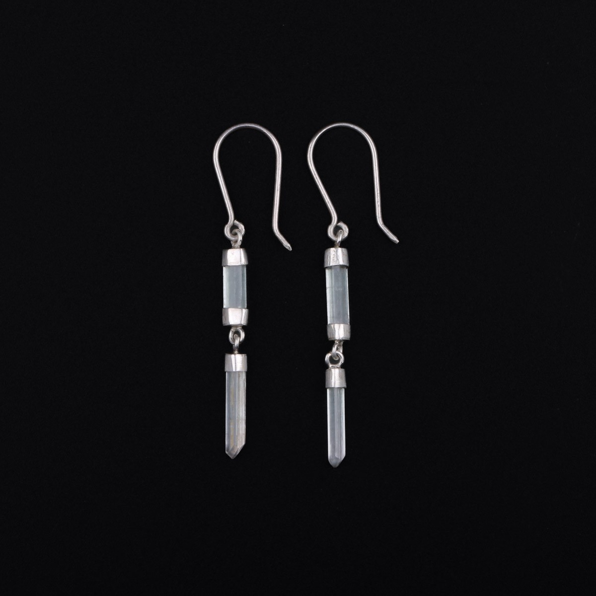 Turmaline Rough Necklace and Earrings | Charm Necklace With Hook Earrings 2