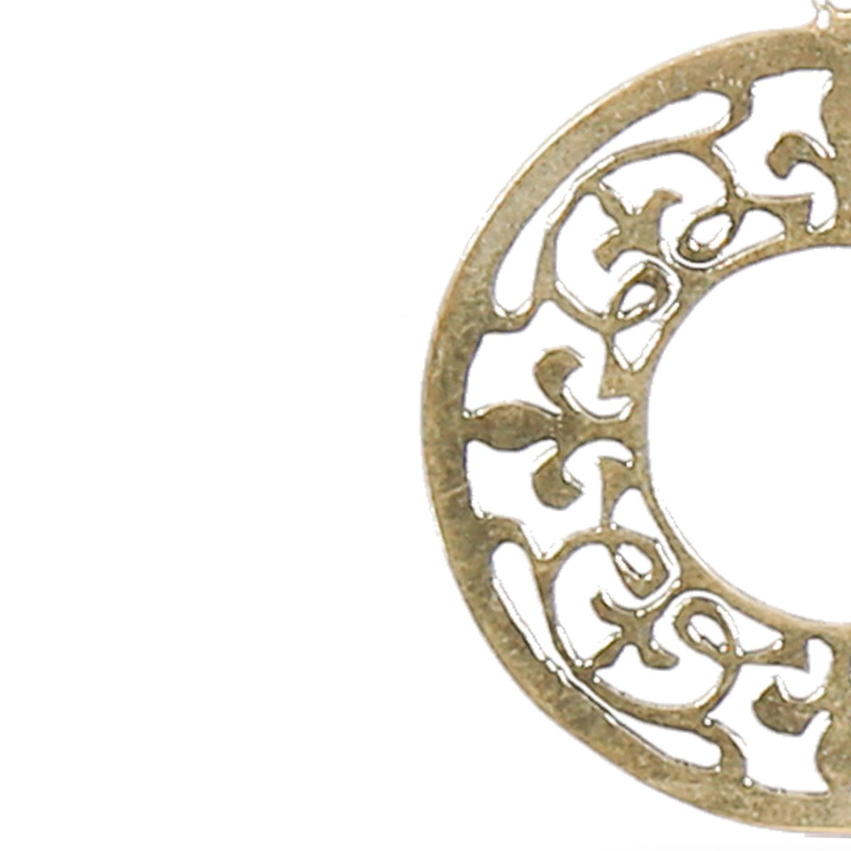 Circular Gold Plated Earrings | Brass Hook Earrings 3