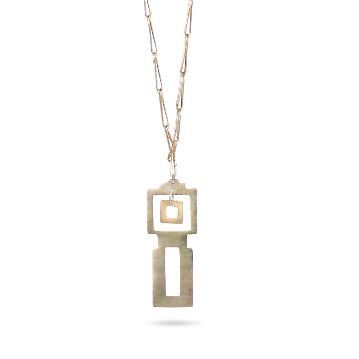 Gold Plated Jewelry Set | Afrah Design Pendant & Earrings 2
