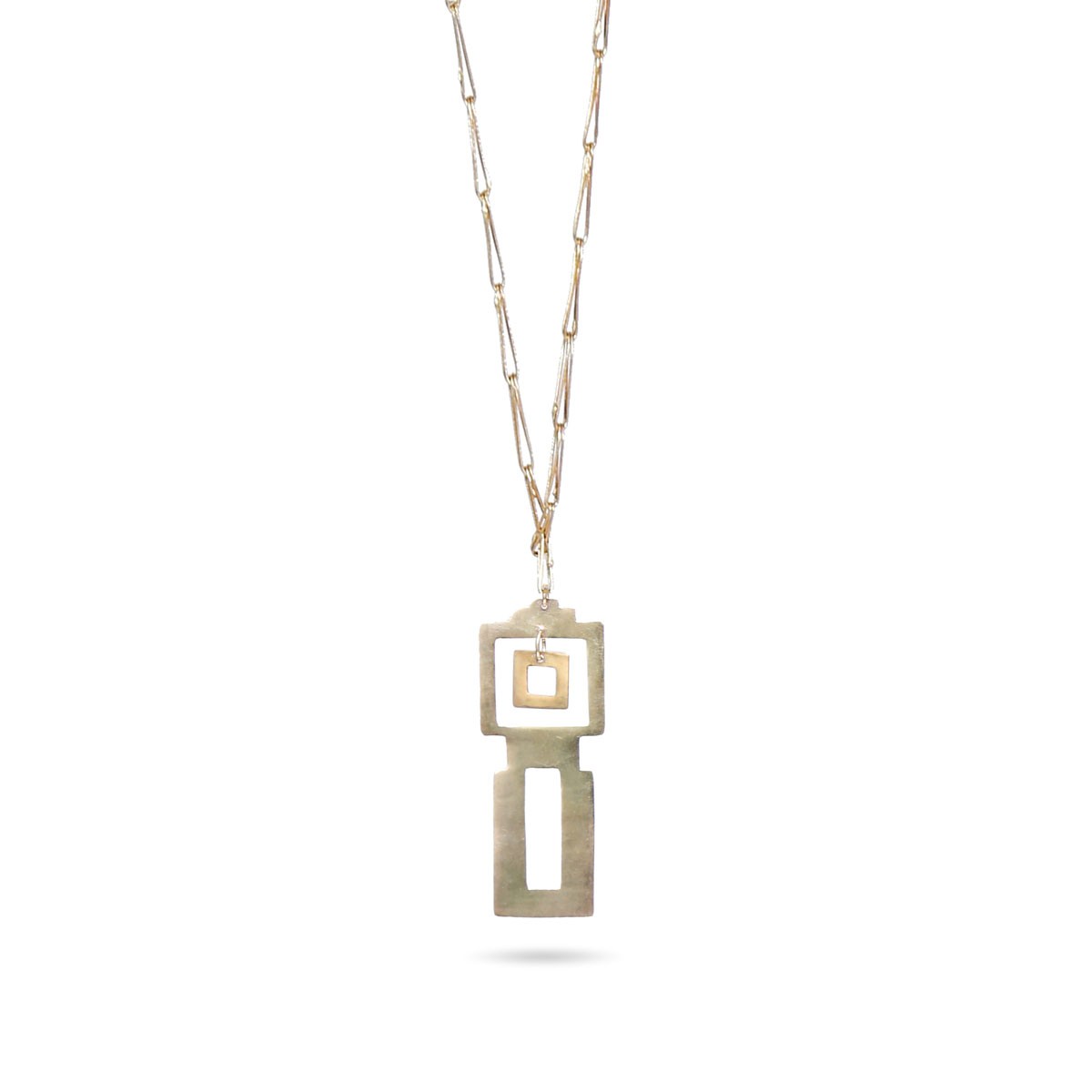 Gold Plated Drop Pendant | Afrah Sautoir Locket 1