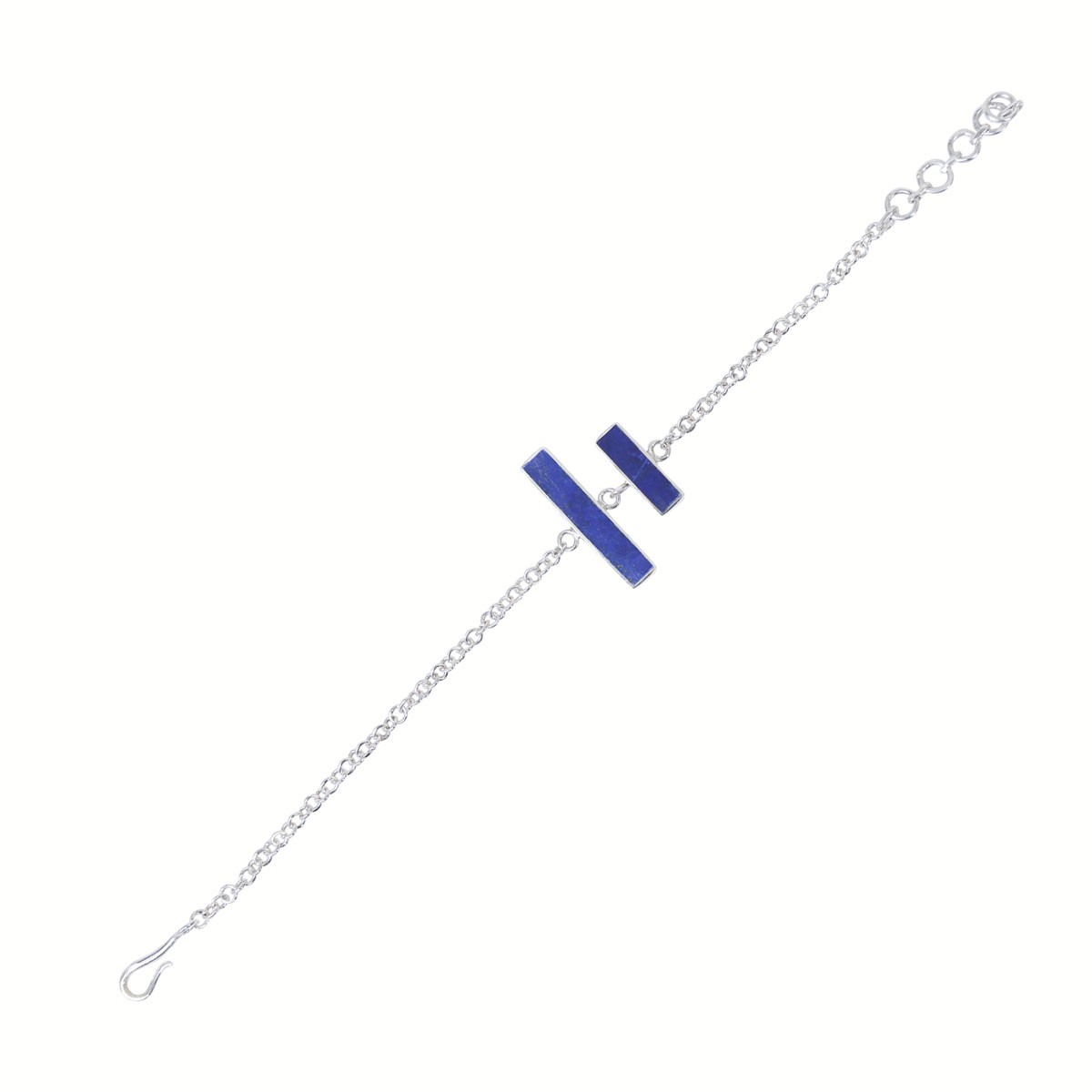 Lapis Stone Jewelry Set | Silver Pendant, Earrings, Ring & Bracelet 4