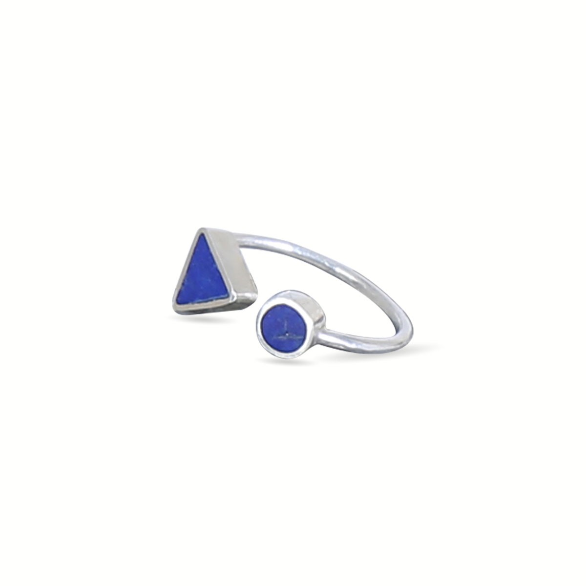 Lapis Stone Jewelry Set | Silver Pendant, Earrings, Ring & Bracelet 5