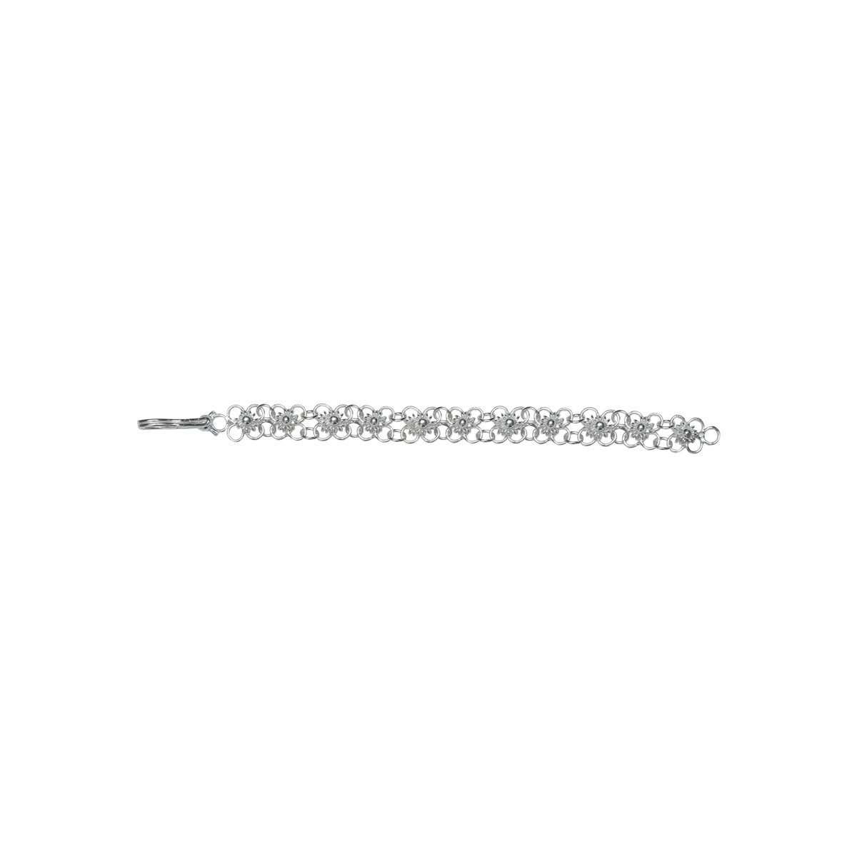 Flower Style Bracelet | Silver Chain Bracelet 1