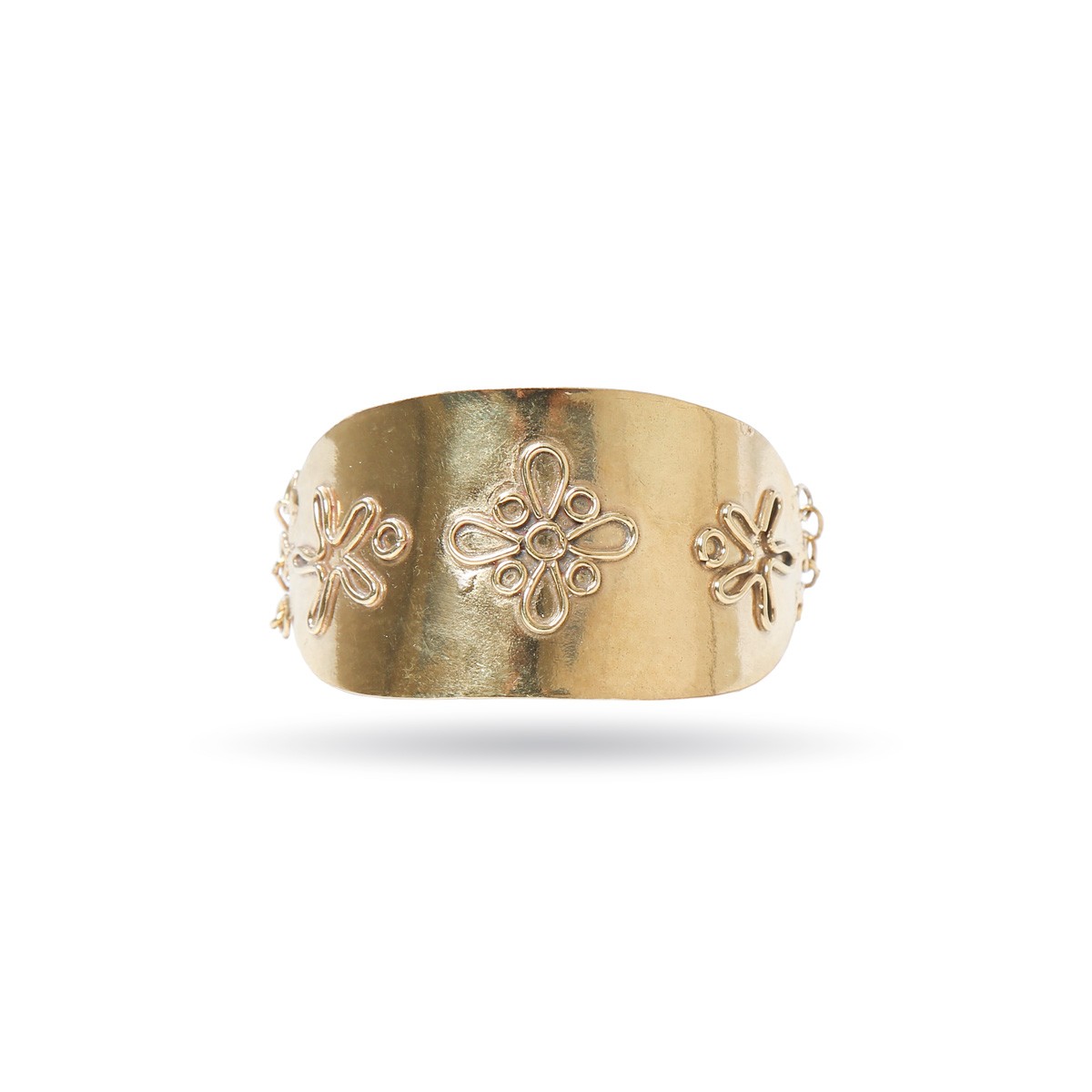 Gold Plated Bar Bracelet | Brass Chain Bracelet 1