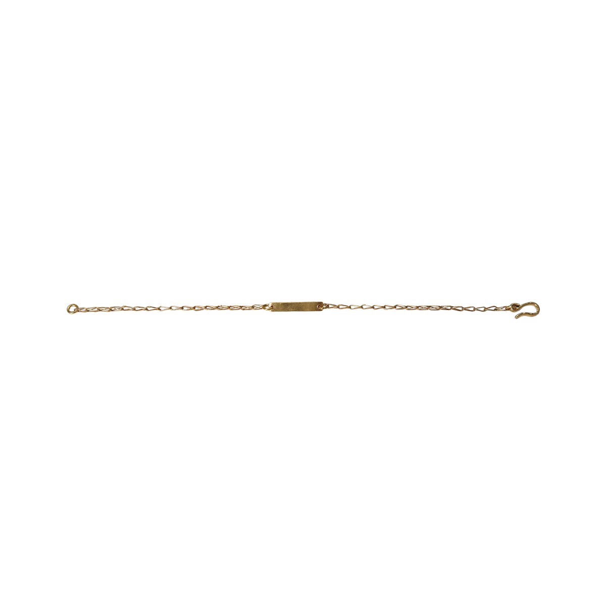 Turkmen Brass Chain Bracelet | Gold Plated Bar Bracelet 1