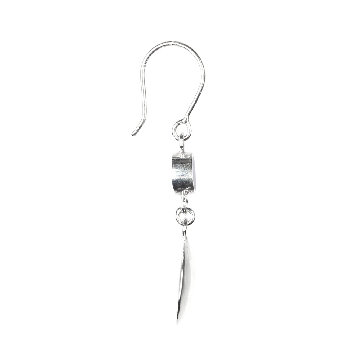 Lapis Lazuli Silver Dangle Earrings | Drop Wire-Hook Earrings 2
