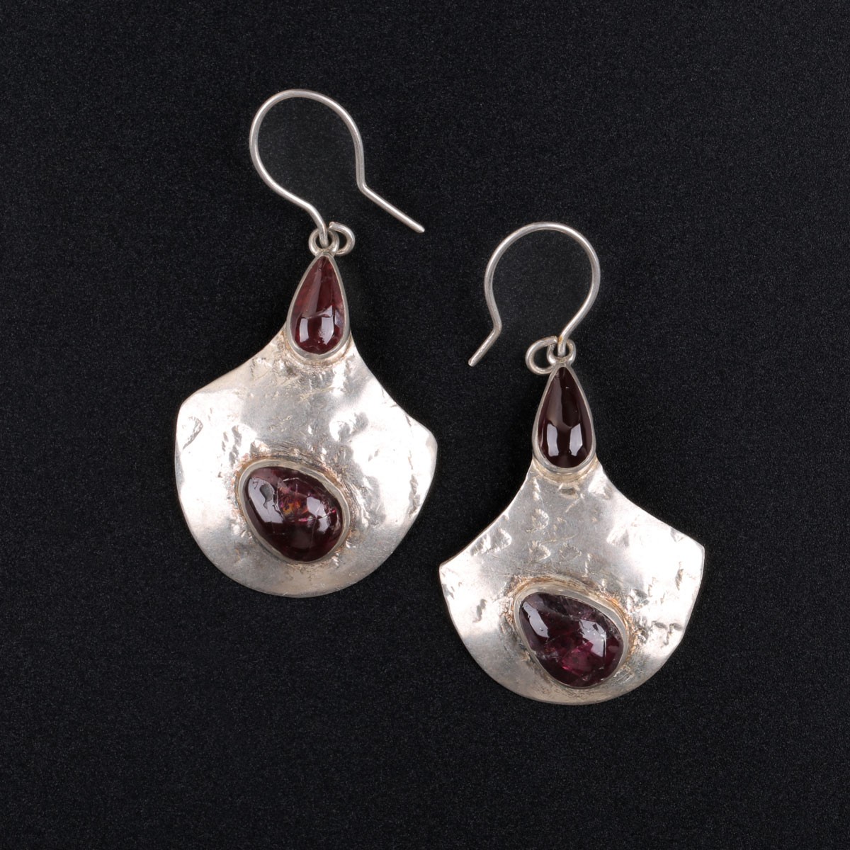Red Garnet Earrings | Wire-Hook Earrings 2