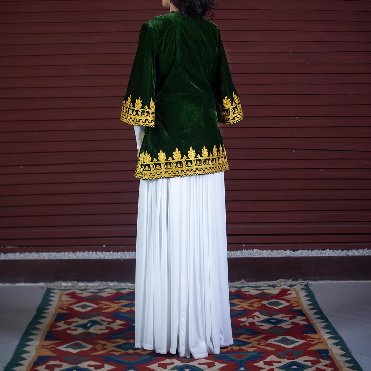 Afghan Long Dress with Chermadozi Coat 5