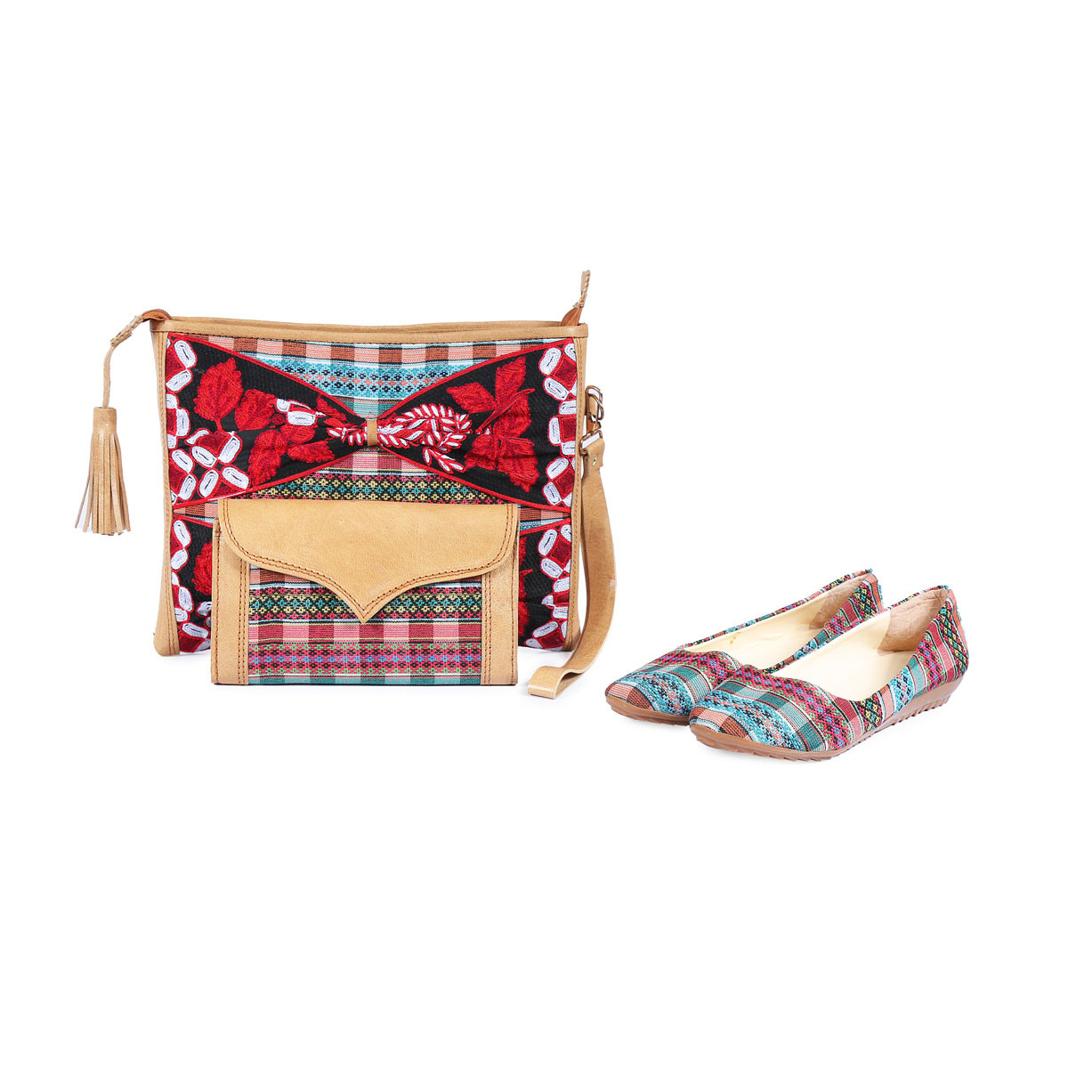 Leather Complete Matching Set | Pouch Shoulder Bag, Purse, Shoes 1