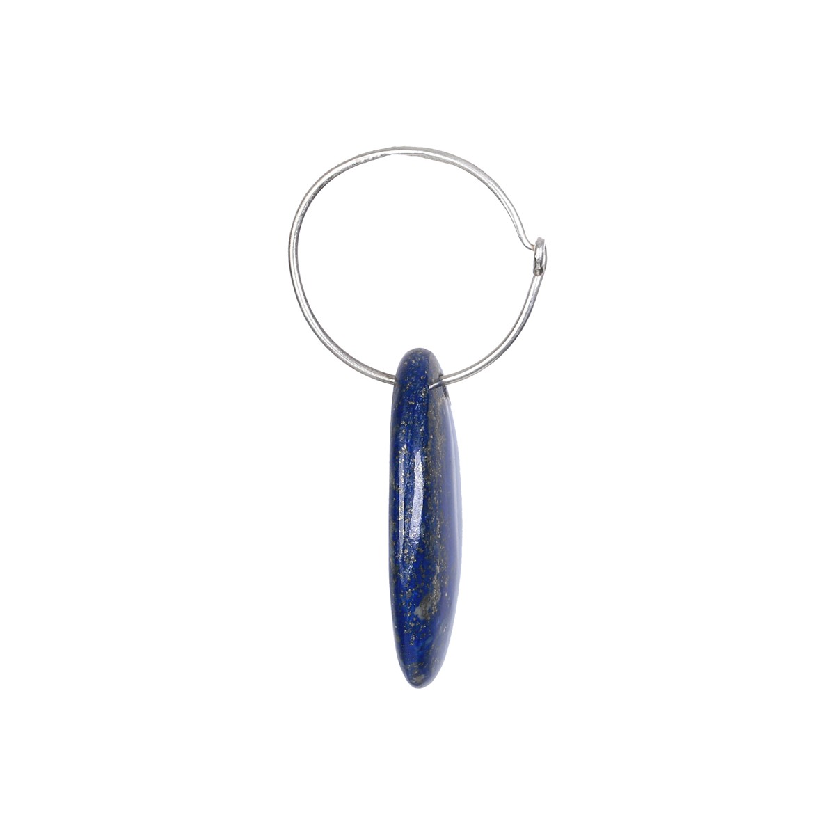 Lapis Earrings Dangle Earrings | Sterling Silver Hook Oval Earrings 2