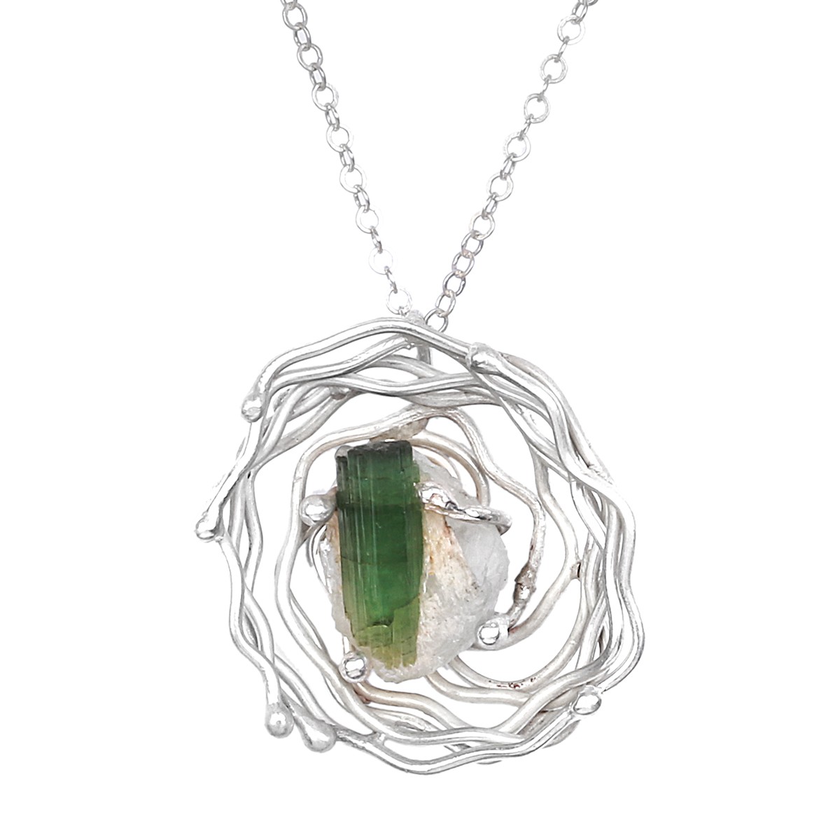 Green Emerald Stone Necklace 2