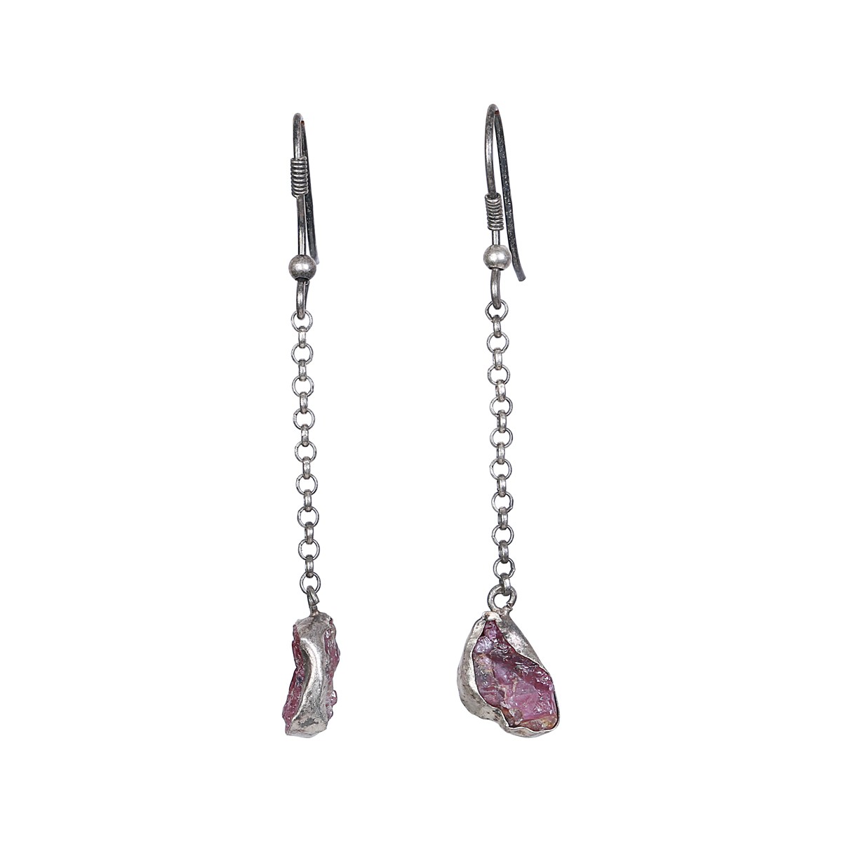 Multi-Stone Threader Earrings | Sterling Silver Shoulder Earrings 1