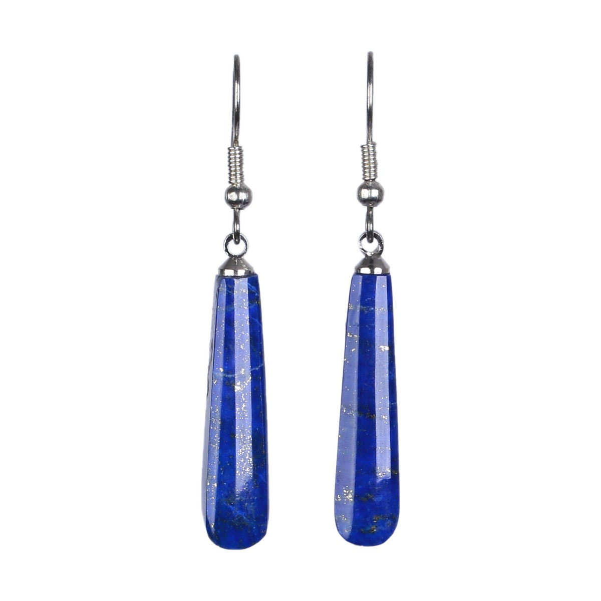 Blue Lapis Lazuli Jewelry Set | Sterling Silver Choker Necklace, Teardrop Earrings & Bracelet 3