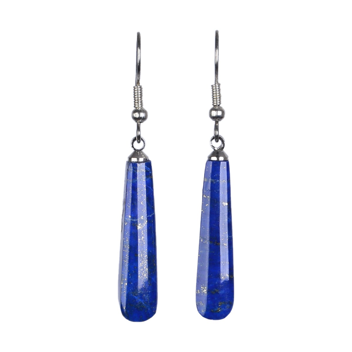 Lapis Lazuli Teardrop Earrings | Sterling Silver Pear Earrings 1
