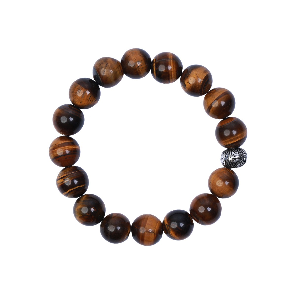 Brown Tiger Eye Beaded Jewelry Design | Sterling Silver Necklace, Earrings & Bracelet 4