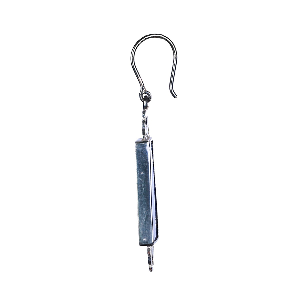 Lapis Lazuli Floral Design Earrings | Sterling Silver Dangle Earrings 2